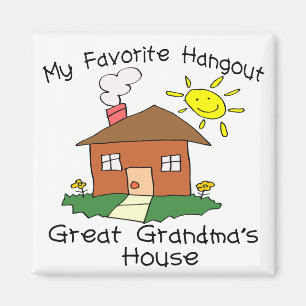 Favorite Hangout Great Oma's House Magnet