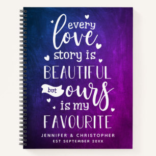 Favorite Liebe Story Couple's Scrapbook Notebook Notizbuch