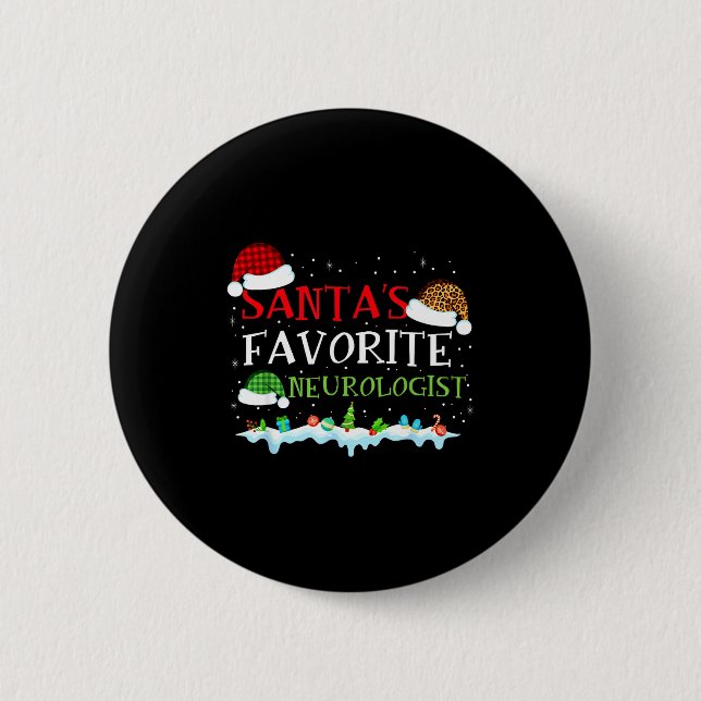 Favorite Neurologist Santa Fun s Tee Button (Vorderseite)