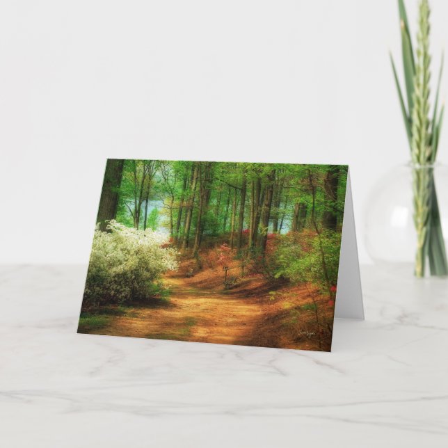 Favorite Path - Blank Verse Greeting Card Karte (Vorderseite)