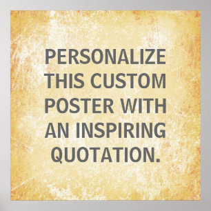 Favorite Quote Poster, personalized custom Poster