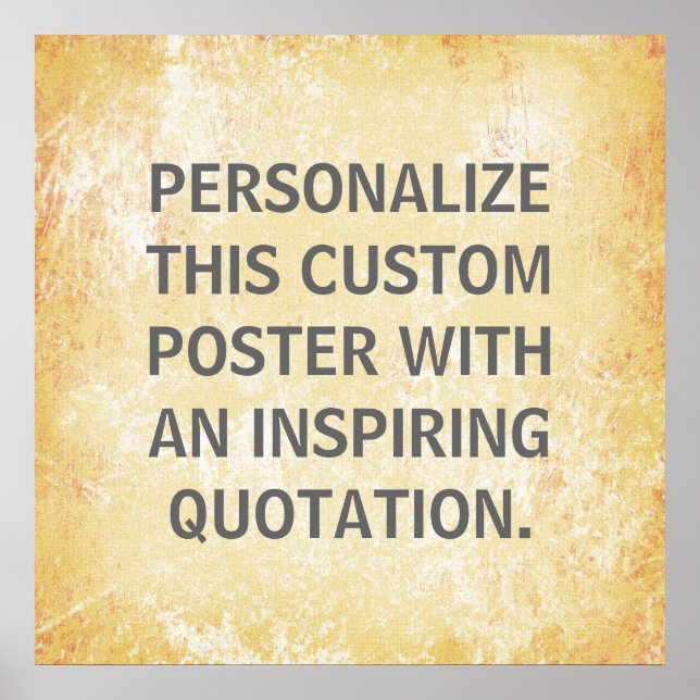 Favorite Quote Poster, personalized custom Poster (Vorne)