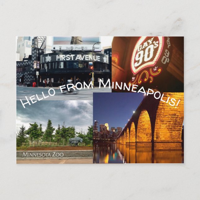 Favorite Sehenswürdigkeiten Postkarte (Vorderseite)