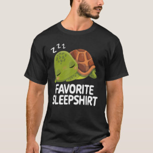 Favorite Sleep Lazy Turtle Sleep Pajama Nigh T-Shirt