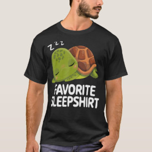 Favorite Sleep Lazy Turtle Sleep Pajama Nigh T-Shirt