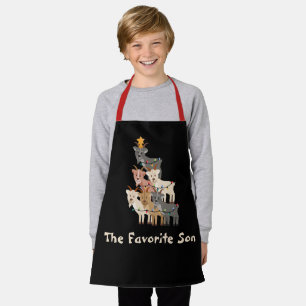 Favorite Son Stacks Weihnachtsziegen Schürze