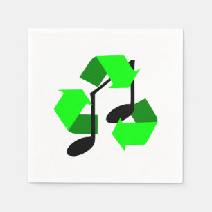 Favorite Song Rhythm Serviette