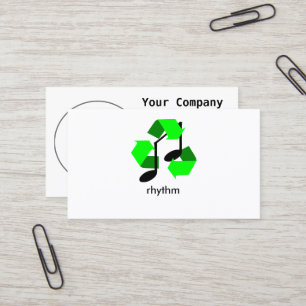Favorite Song Rhythm Visitenkarte