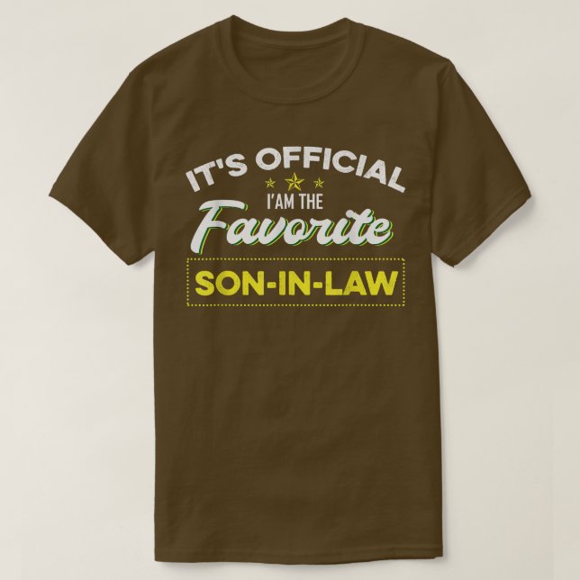 Favorite SonInLaw von MutterInLaw oder VaterInLaw  T-Shirt (Design vorne)