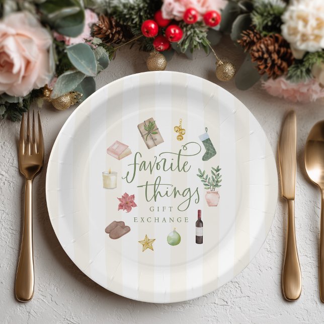 Favorite Things Geschenk Austausch Weihnachts-Part Pappteller (Von Creator hochgeladen)