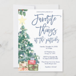 Favorite Things Party Weihnachten Party Einladung