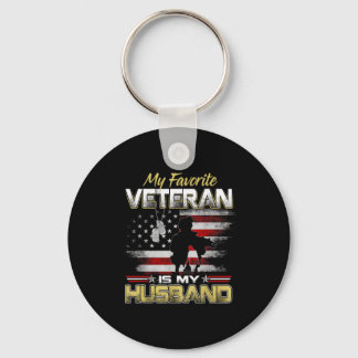 Favorite veteran is husband boyfriend veterans day schlüsselanhänger