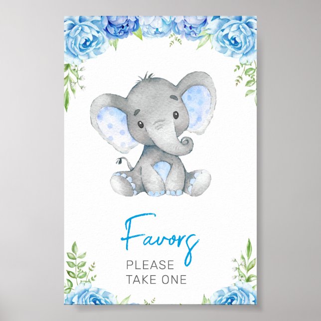 Favoriten Bitte nehmen Sie eine Elephant Baby Boy  Poster (Vorne)