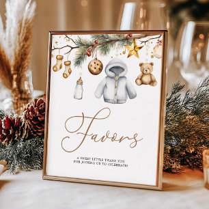 Favoriten Boho Weihnachts-Weihnachtsjause Baby-Dus Poster