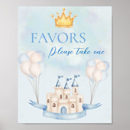 Favoriten FairyTale Prince Burg Crown Ballon Party Poster