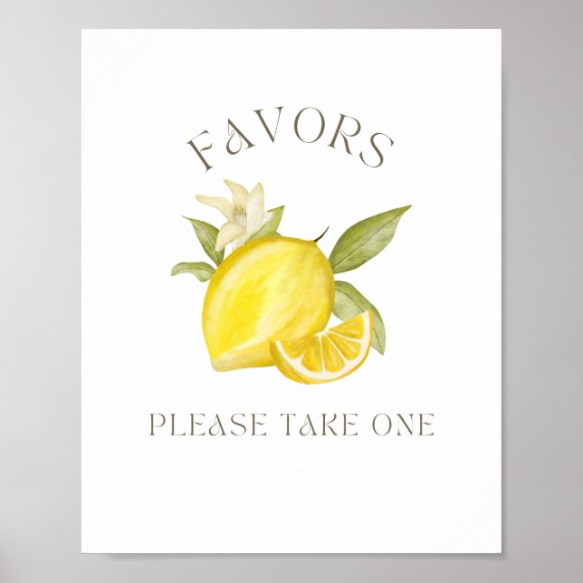Favoriten für Lemon Themed Party Poster (Vorne)