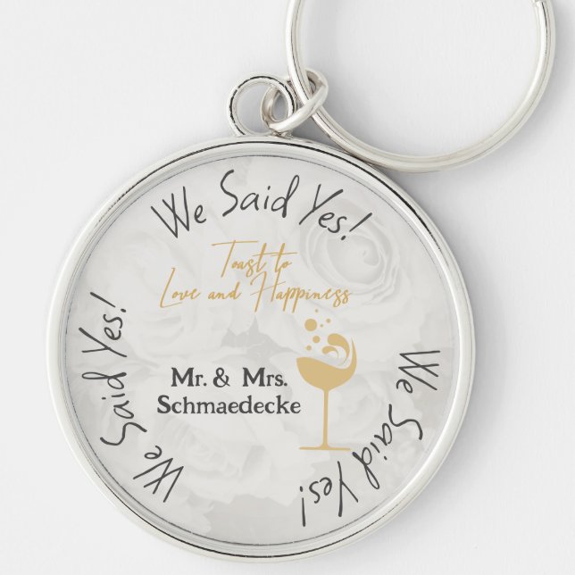 Favoriten Hochzeitsklasse Schlüsselanhänger White  (Vorne)