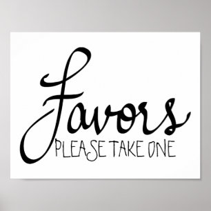 Favoriten Moderne Hochzeitsimplen Kalligrafien Poster