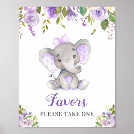 Favoriten nehmen ein kleines Erdnusselephant-Mädch Poster