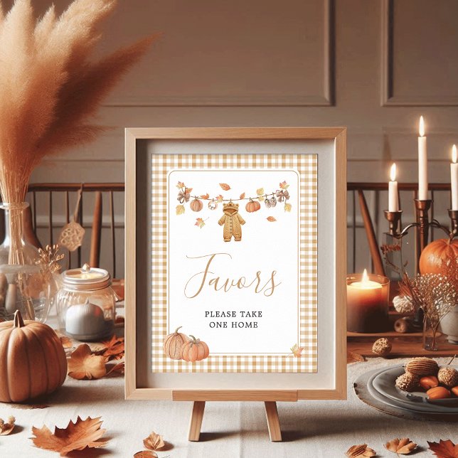 Favoriten Rustic Pumpkin Fall Baby Shower Poster (Von Creator hochgeladen)