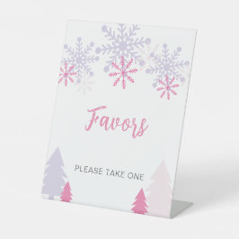 Favoriten Schild Kleine Snowflake Baby Shower Wint