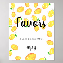 Favoriten Signieren Lemon Brautparty Hauptpresse Poster