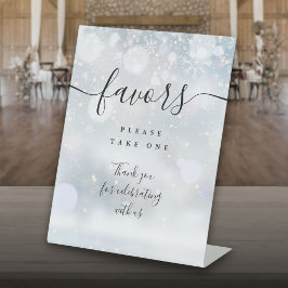 Favoriten Winter Black Script Table Sockelschild