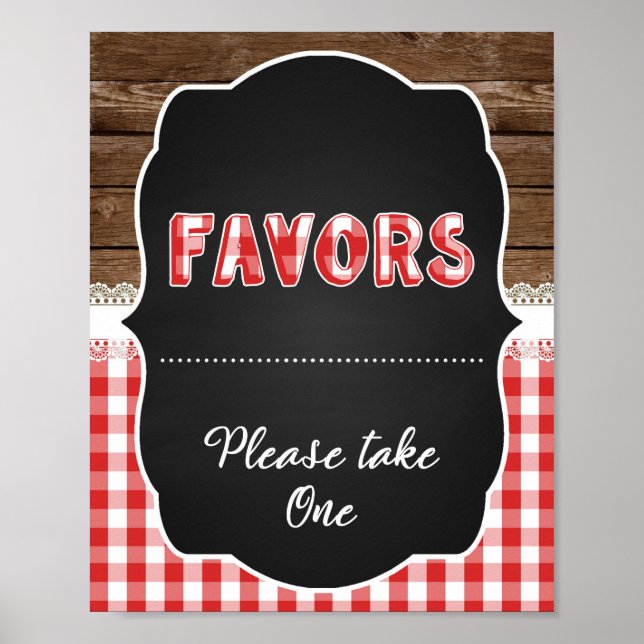 Favoriten-Zeichen - Red Baby Q Poster (Vorne)
