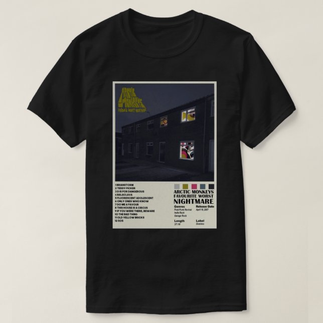 Favoritenalbum in A.M. - Minimalistisch T-Shirt (Design vorne)