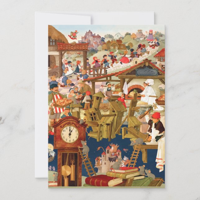 Favoritenbein-Kinderzimmer Einladung (Vorderseite)