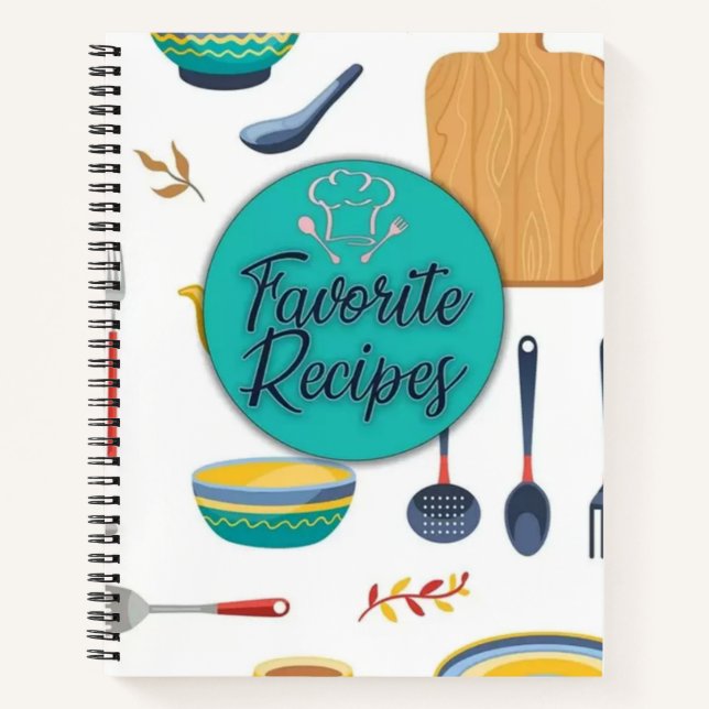 Favoritenrezepte Notizbuch (Vorderseite)