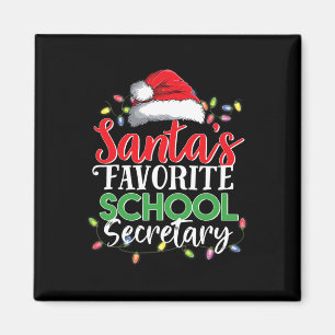 Favoritenschulsekretär Weihnachten Funny Xmas Gif Magnet