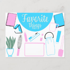 Favoritenthemen Party Postkarte Einladung