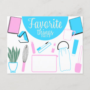 Favoritenthemen Party Postkarte Einladung