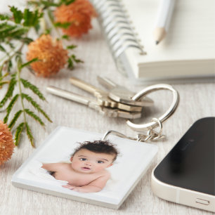 Favoritenvorlagen für Fotos mit 2 Fotos Schlüsselanhänger