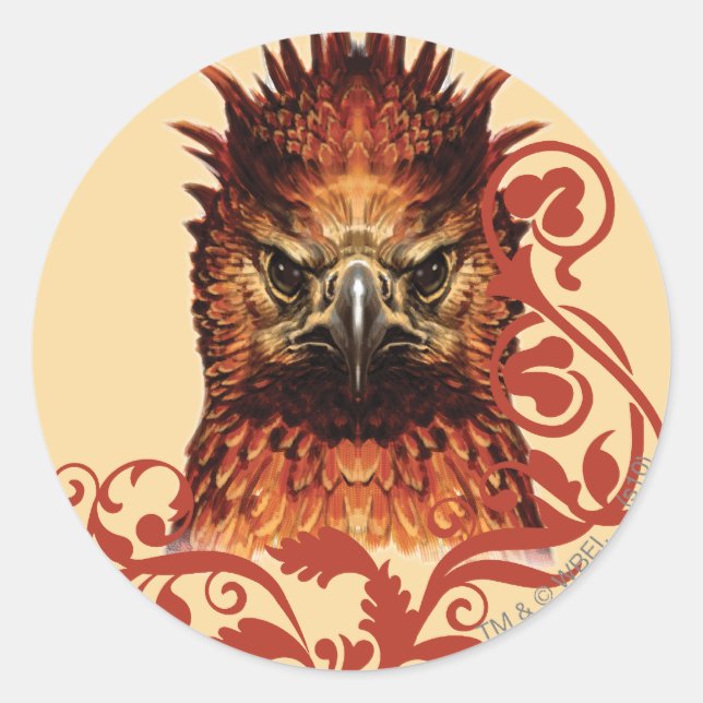Fawkes Anstarren Runder Aufkleber (Vorderseite)