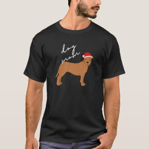 Fawn American Pit Bull Terrier Dog Mama Weihnachte T-Shirt