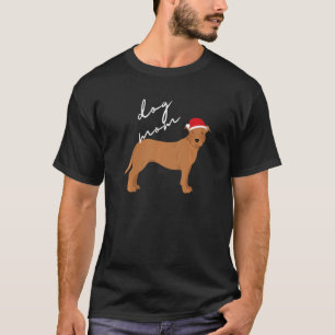 Fawn American Pit Bull Terrier Dog Mama Weihnachte T-Shirt