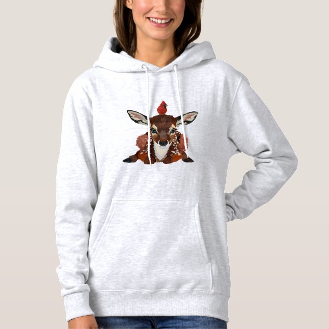 FAWN AND CARDINAL HOODIE (Vorderseite)