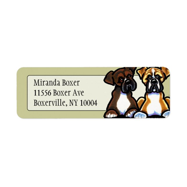 Fawn and Dark Brindle Boxer Studio Tan (Vorne)