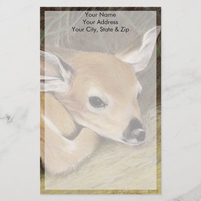 Fawn Briefpapier (Vorderseite)