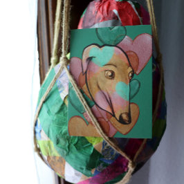 Fawn Color Greyhound Adoption Art Greyhounds Postkarte