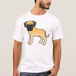 Fawn English Mastiff Niedlich Cartoon Dog T-Shirt