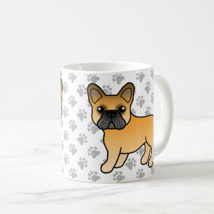 Fawn French Bulldog Niedlich Cartoon Dog Kaffeetasse