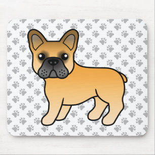 Fawn French Bulldog Niedlich Cartoon Dog Mousepad
