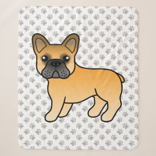 Fawn French Bulldog Niedlich Cartoon Dog Sherpadecke