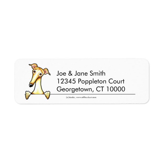 Fawn Greyhound Whippet Clean & Simple (Vorne)