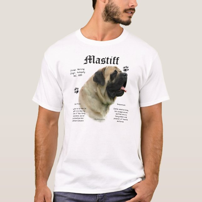 Fawn Mastiff History Shirt (Vorderseite)