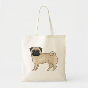Fawn Mops Dog Mops Design für Mops Eigentümer oder Tragetasche