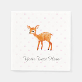 Fawn Party Decor Paper Napkins Serviette